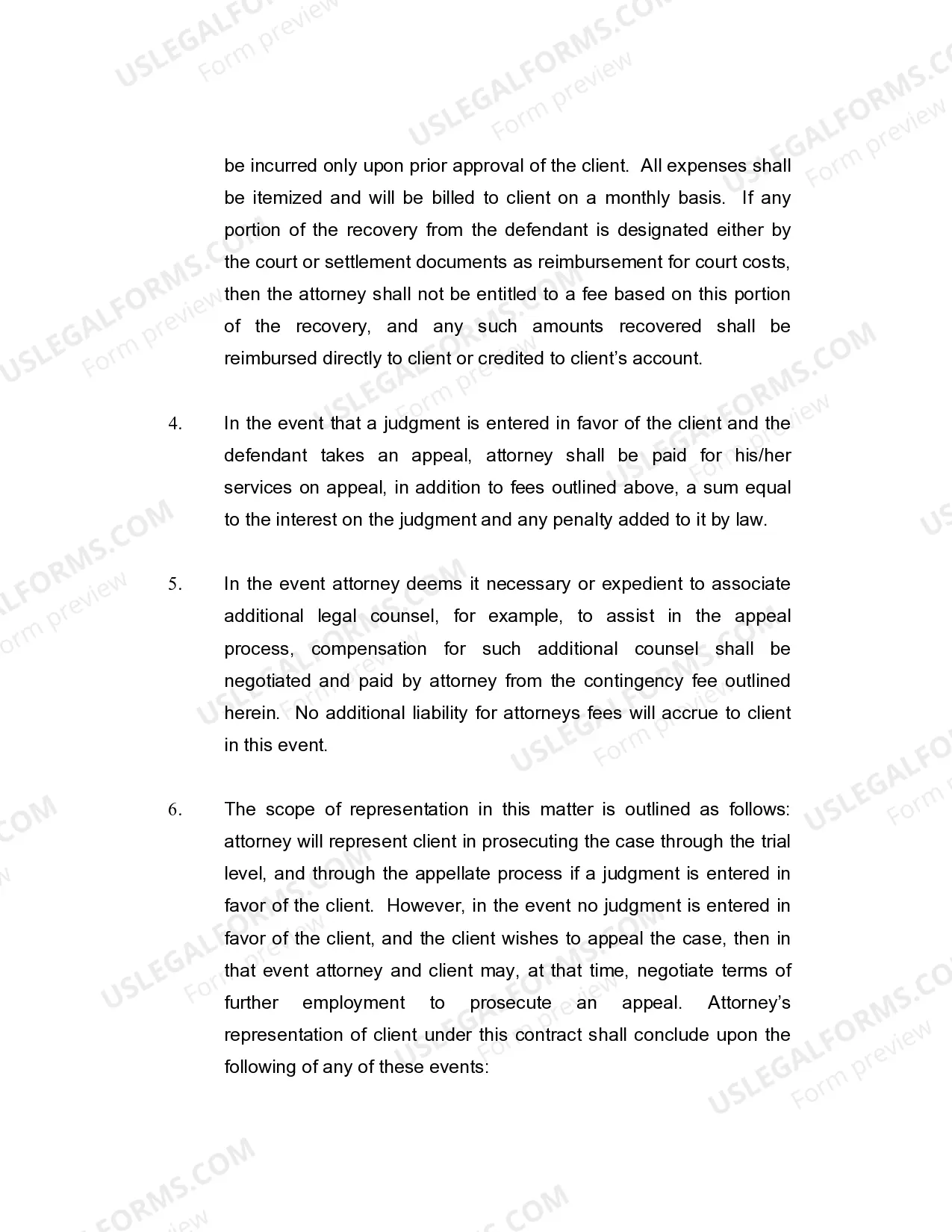 Preview Contract For Legal Services