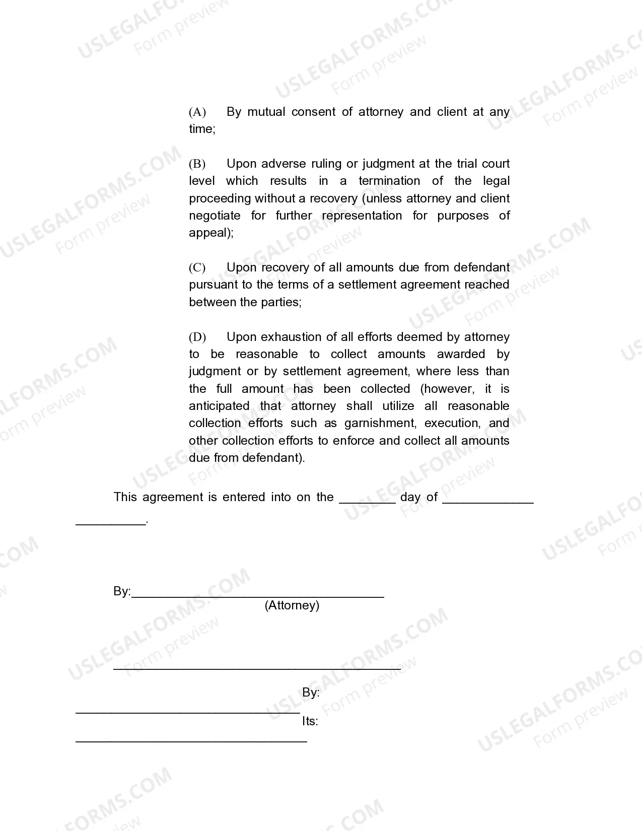 Preview Contract For Legal Services