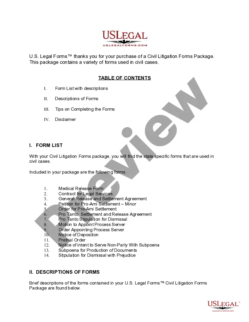 Get Alabama Civil Litigation Forms Package Preview Alabama Civil Litigation Forms Package