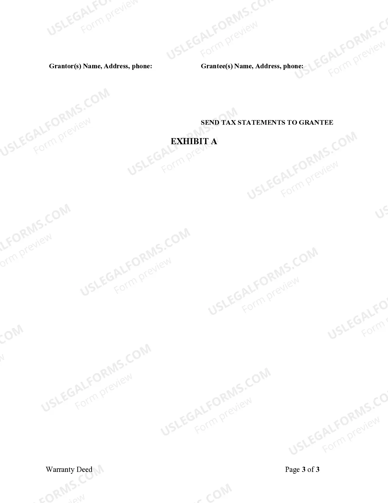 Preview Warranty Deed from Corporation to Individual