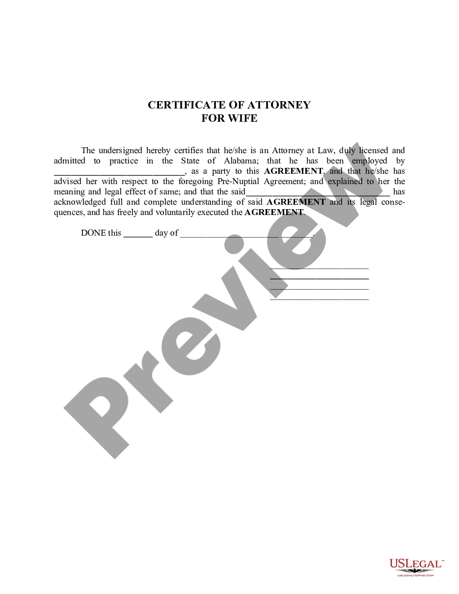 page 4 Premarital or Prenuptial Agreement preview