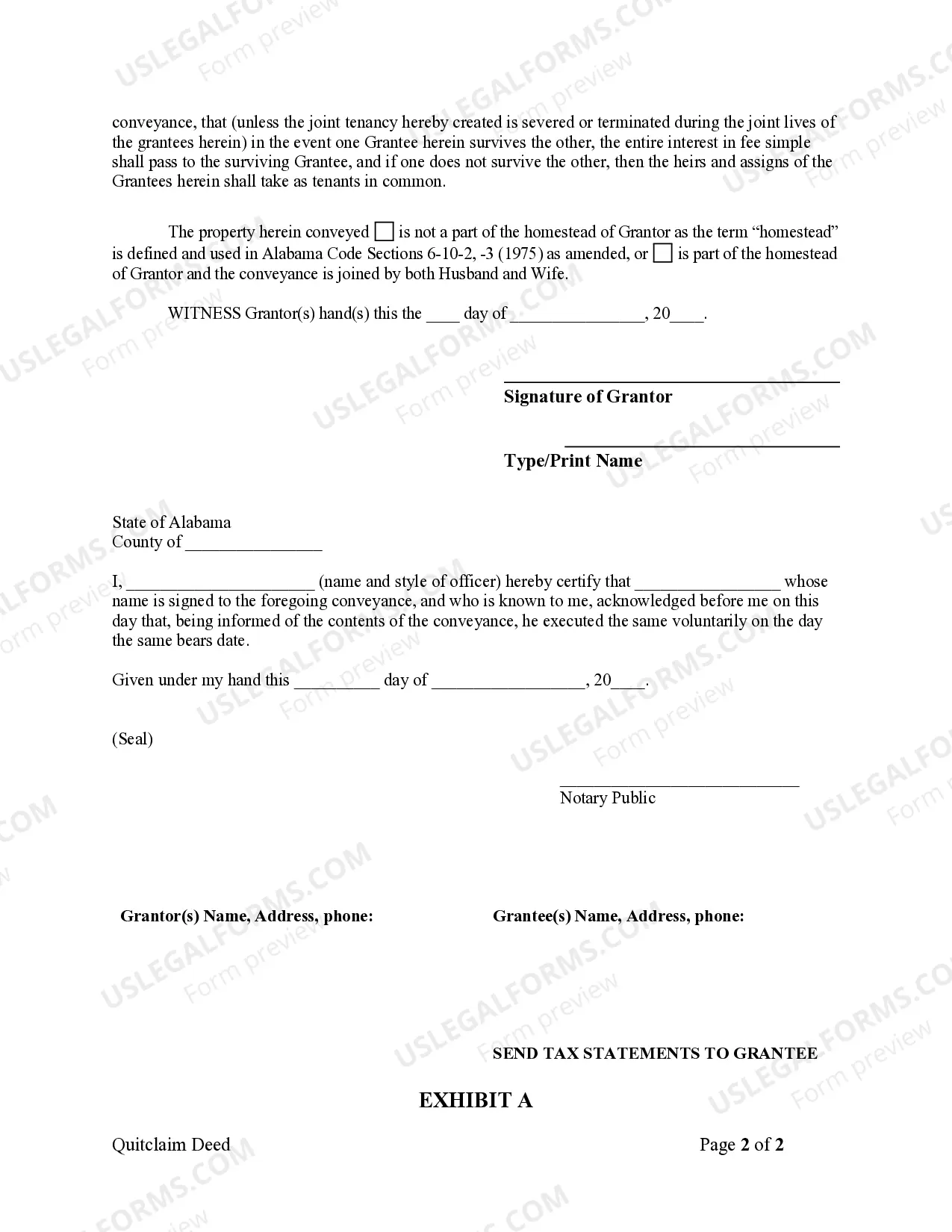 Preview Quitclaim Deed from Husband to Himself and Wife
