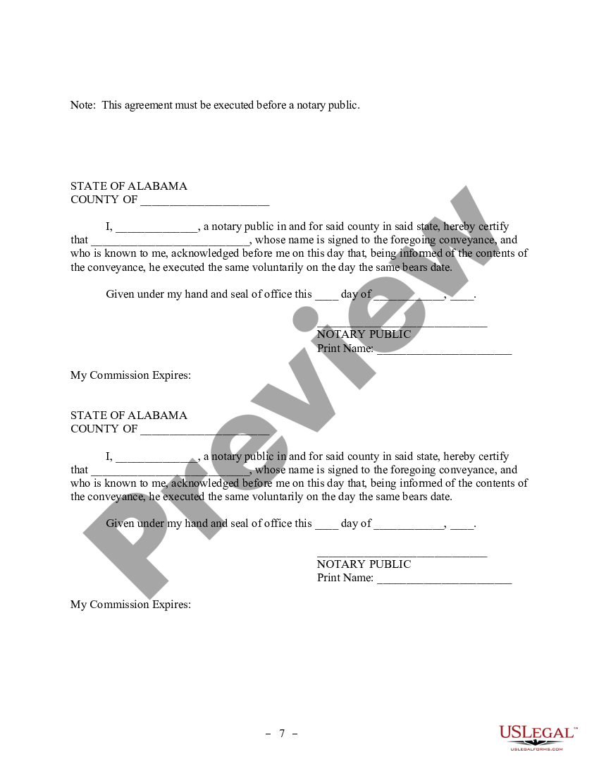 Postnuptial Property Agreement - Alabama - Alabama Property | US Legal ...