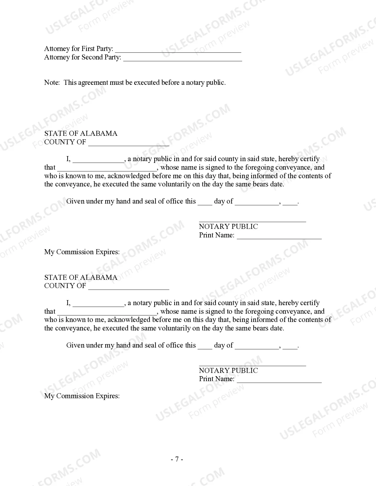Preview Postnuptial Property Agreement