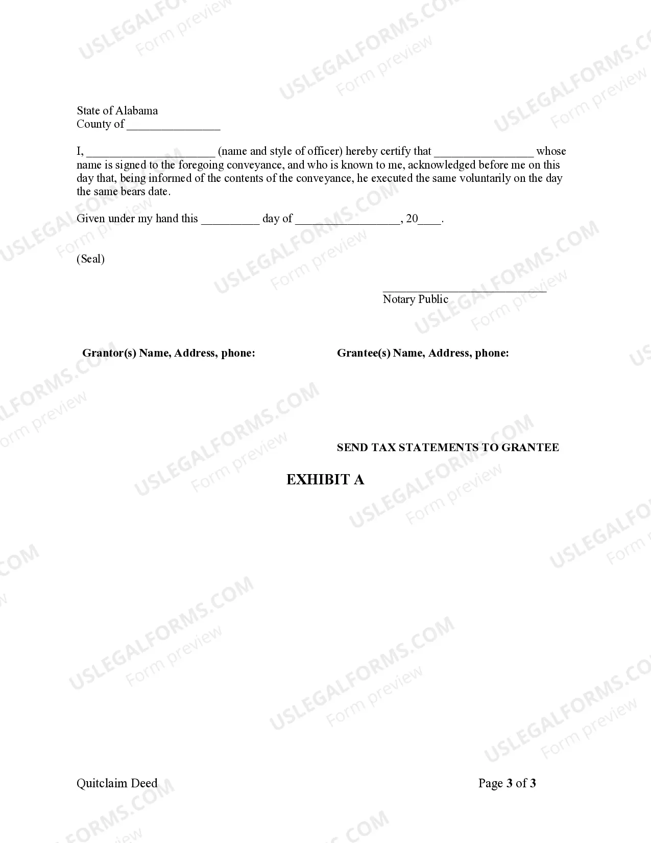 Preview Quitclaim Deed from Husband and Wife to an Individual