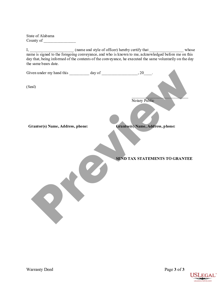 page 2 Warranty Deed from Husband and Wife to an Individual preview