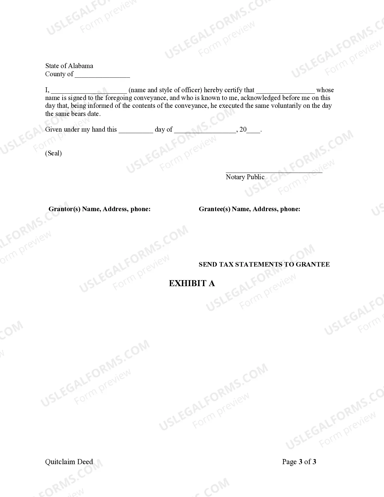 Preview Quitclaim Deed from Individual to Individual
