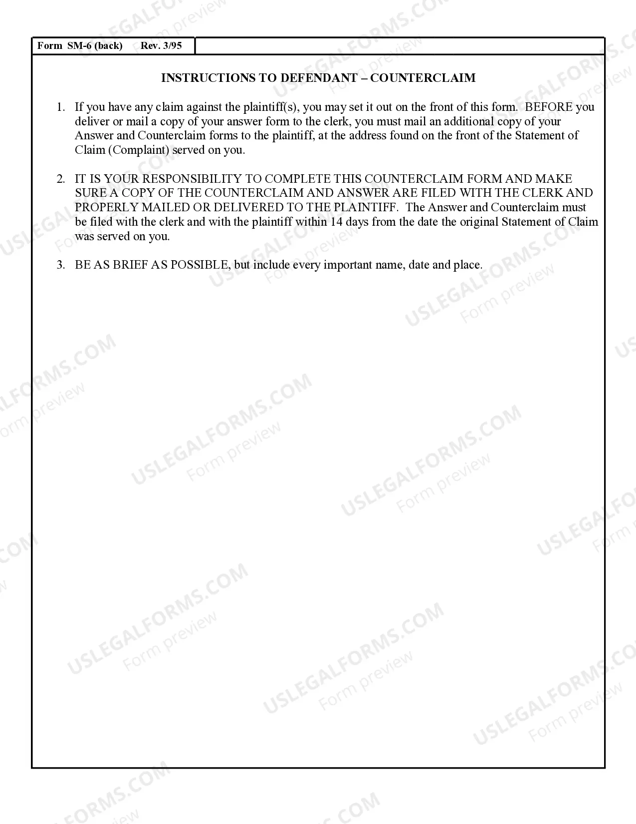 Preview Defendant's Counterclaim Against Plaintiff