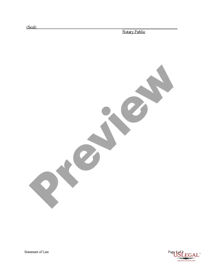 Preview Notice of Lien