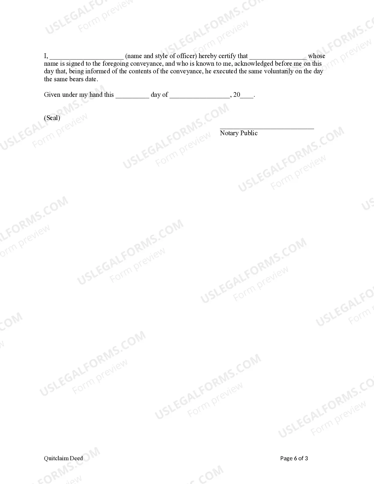 Preview Quitclaim Deed from Three Individuals to Two Individuals