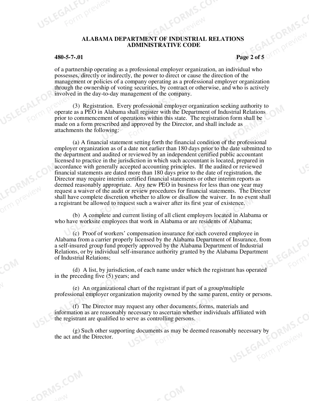 Preview WC Administrative Code 480-5-7-.01