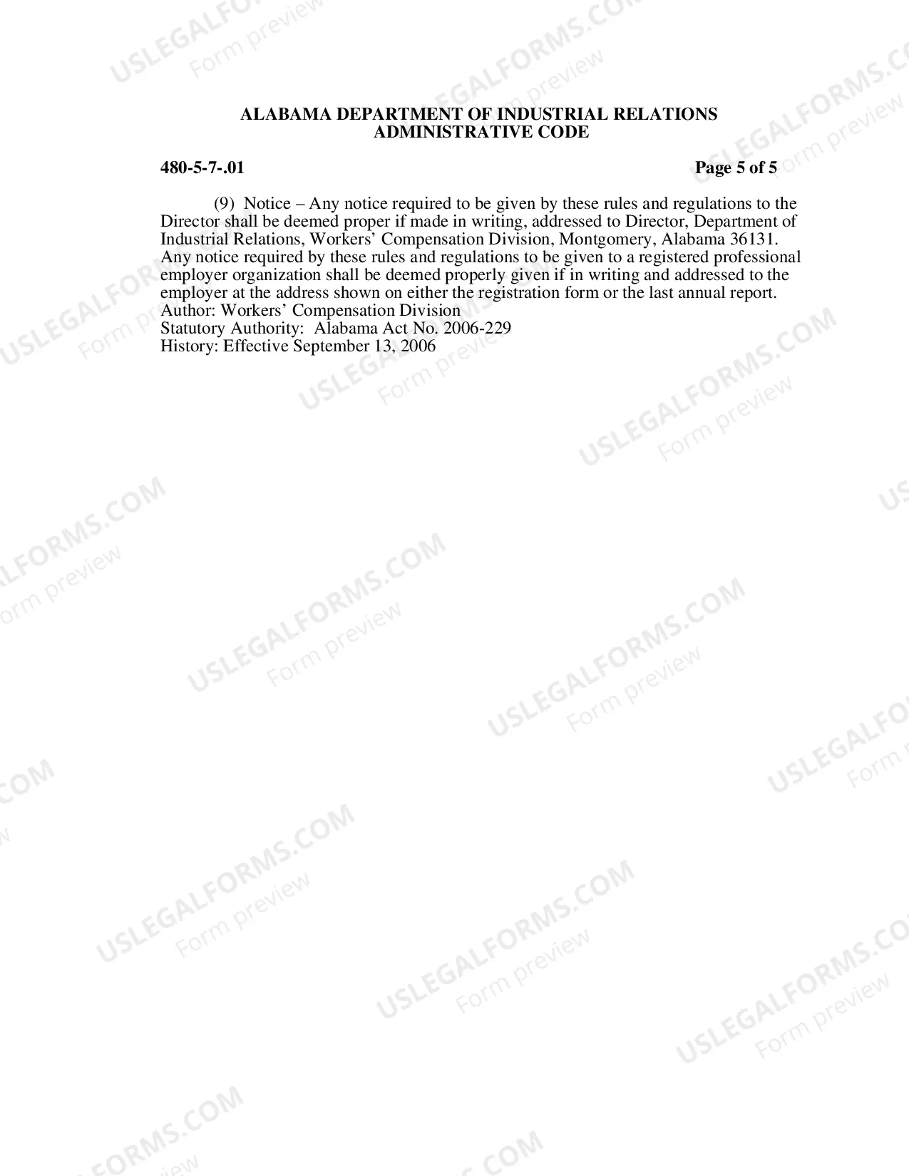 Preview WC Administrative Code 480-5-7-.01