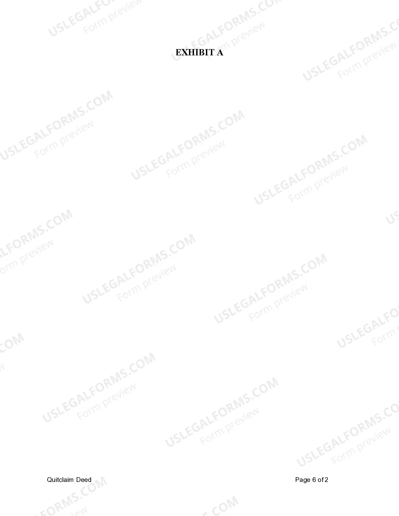 Preview Quitclaim Deed from an Individual to Five Individuals