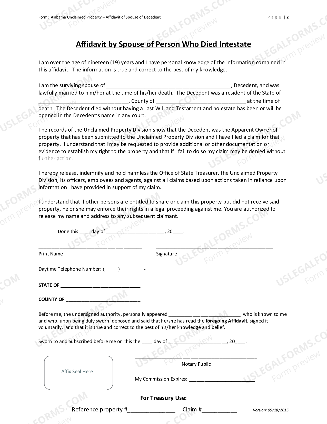Heirship Affidavit Alabama