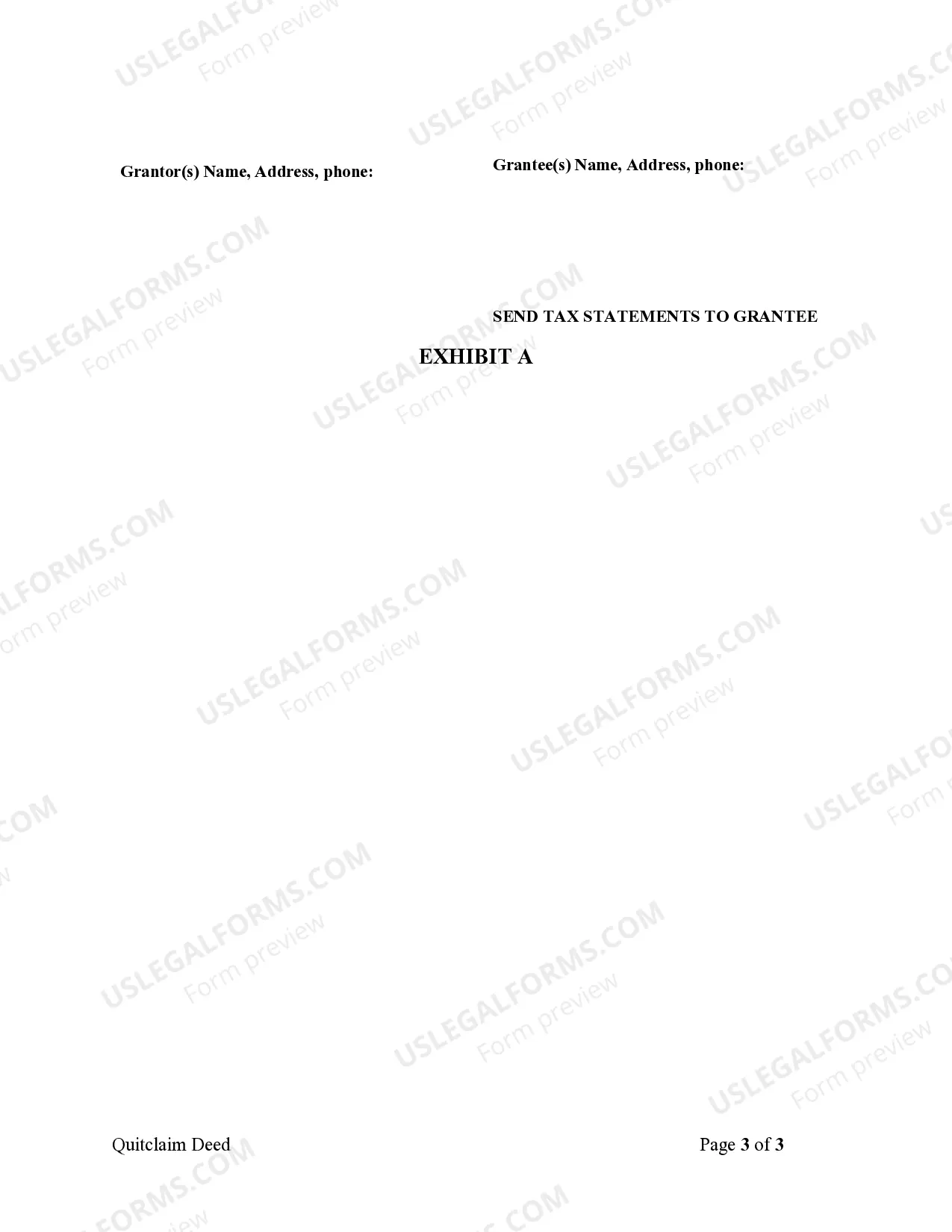 Preview Quitclaim Deed from Individual to Two Individuals in Joint Tenancy