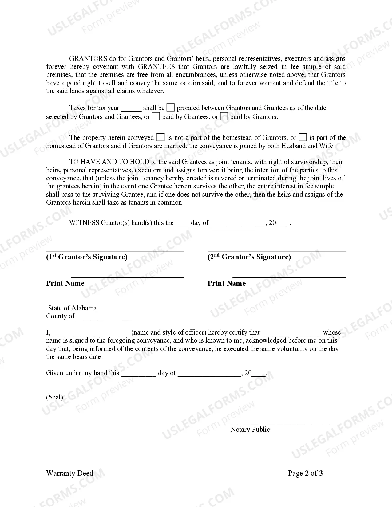 Preview Warranty Deed from two Individuals to Husband and Wife