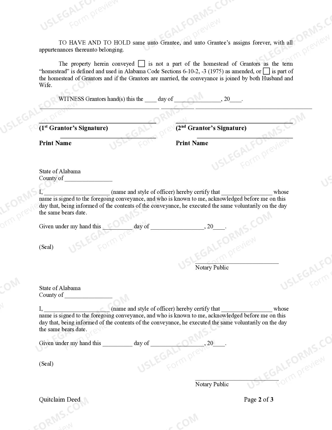 Preview Quitclaim Deed by Two Individuals to LLC