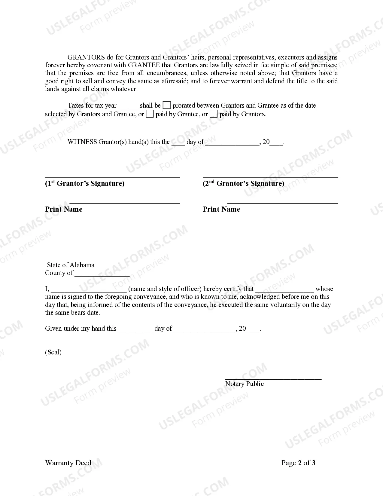 Preview Warranty Deed from two Individuals to LLC