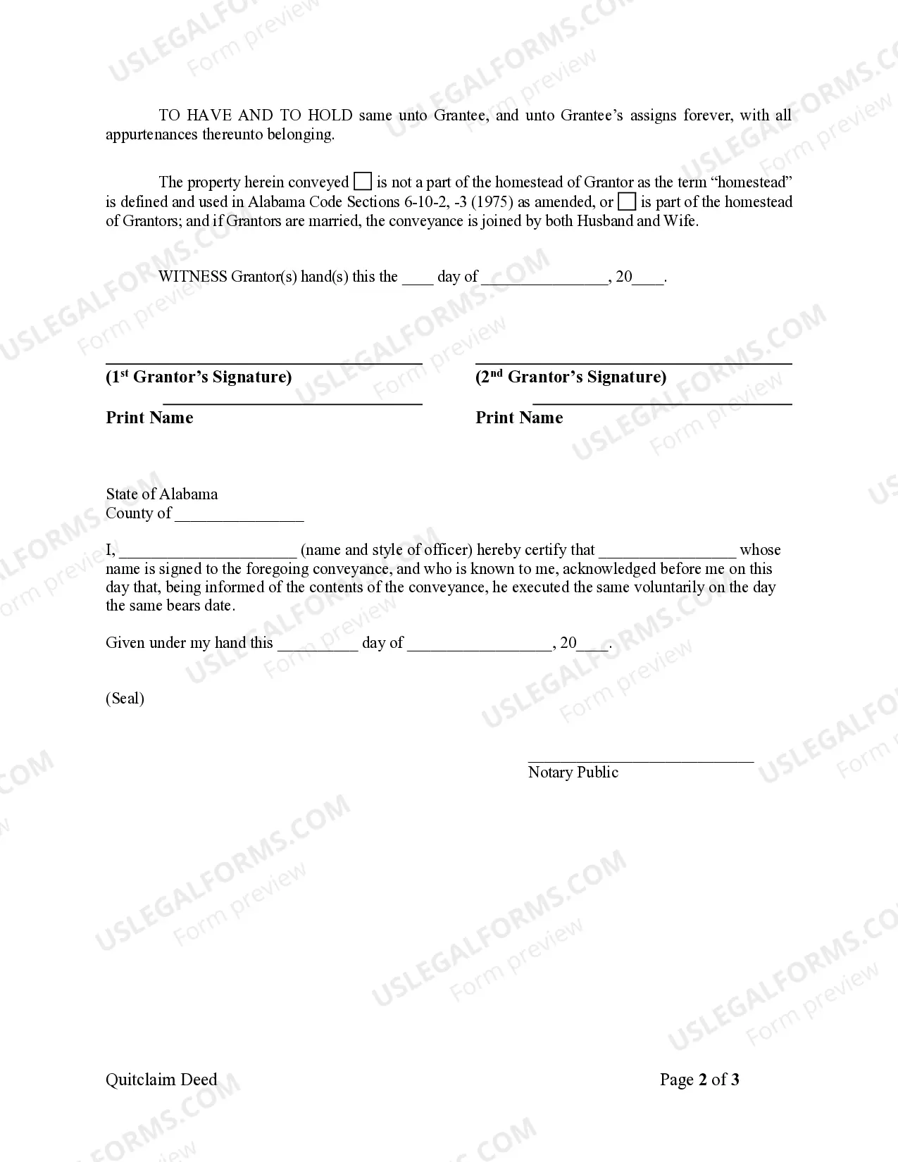 Preview Quitclaim Deed by Two Individuals to Corporation