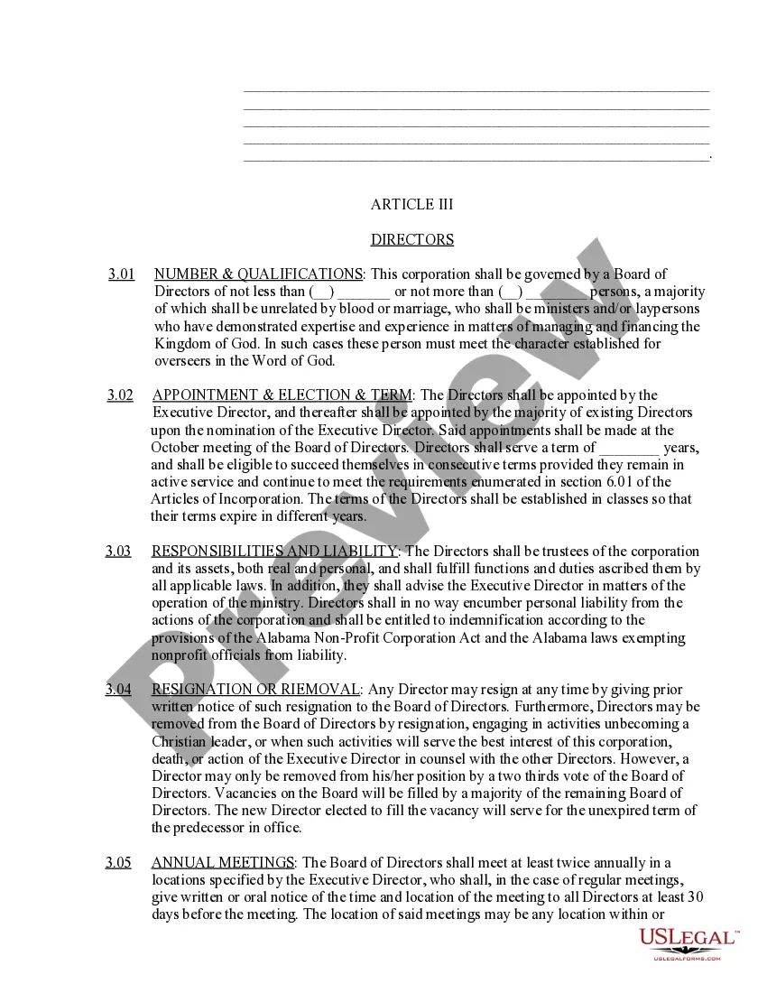 Preview Organizational Minutes, Waiver of Notice and Bylaws of Nonprofit Corporation