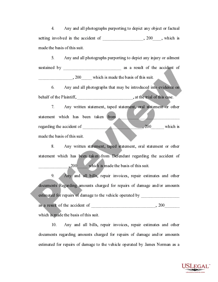 Get Request for Production of Documents to Plaintiff Preview Request for Production of Documents to Plaintiff