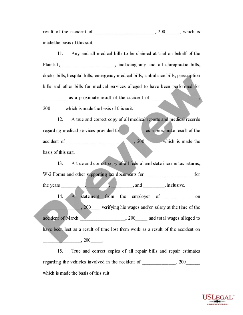 Get Request for Production of Documents to Plaintiff Preview Request for Production of Documents to Plaintiff