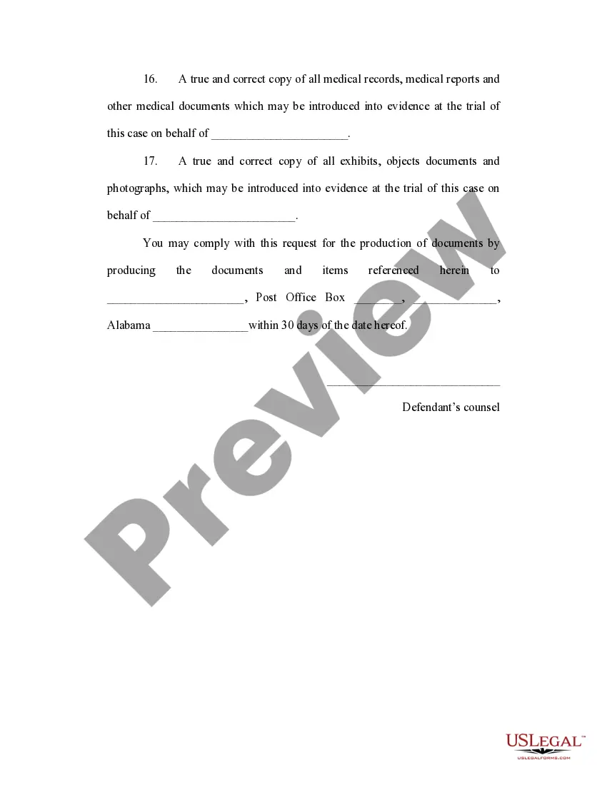 Get Request for Production of Documents to Plaintiff Preview Request for Production of Documents to Plaintiff