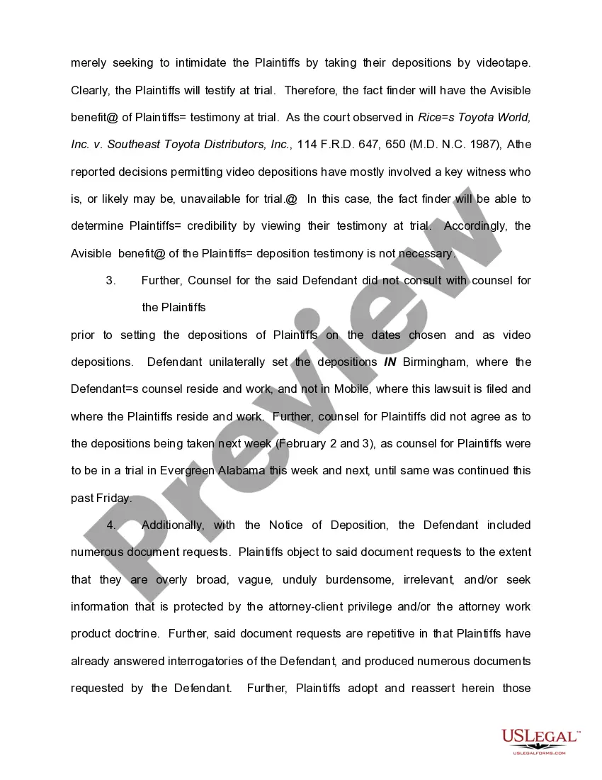 Preview Motion to Quash Video