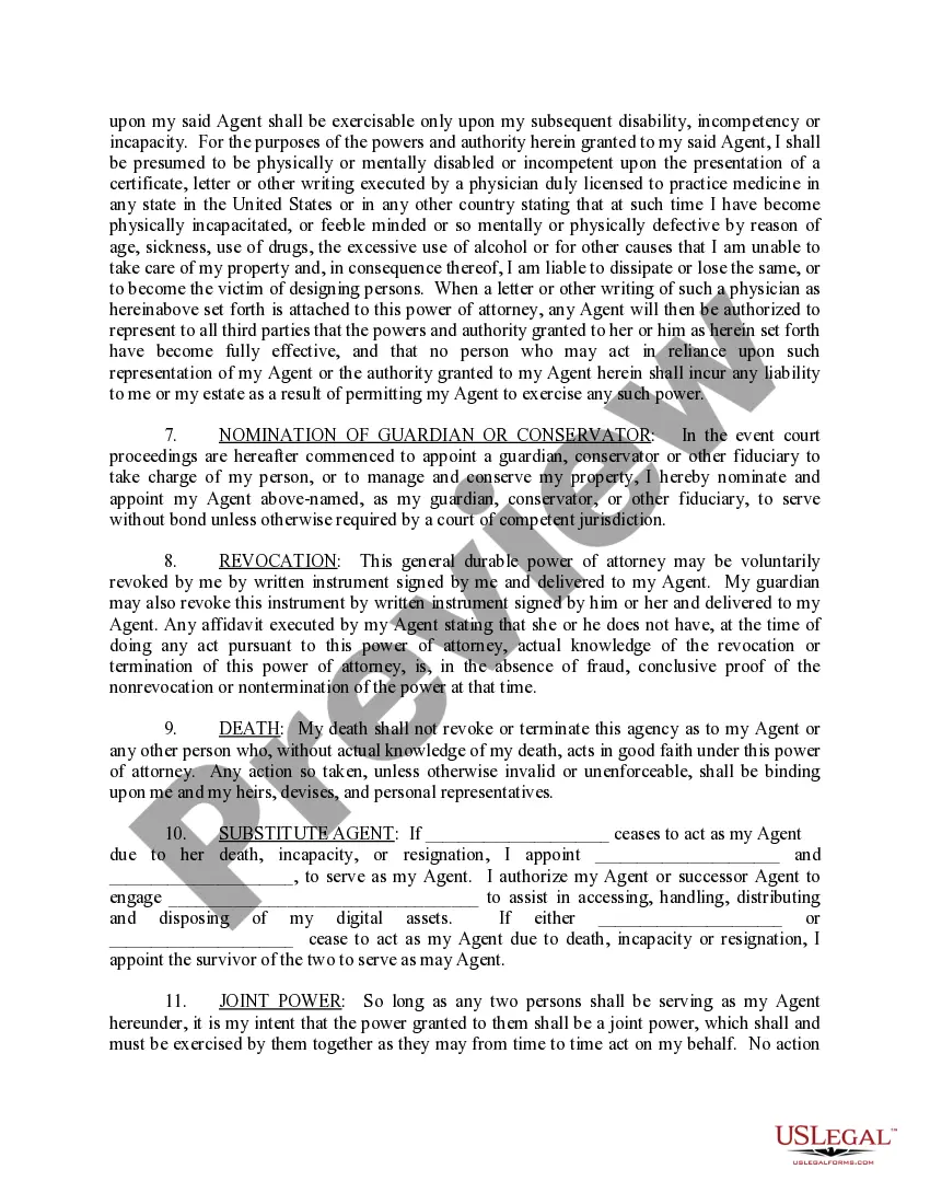 Get Power of Attorney Effective upon Disability Preview Power of Attorney Effective upon Disability