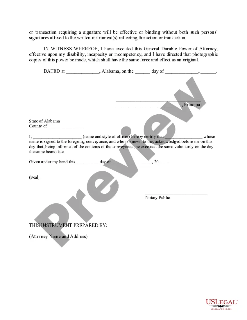 Get Power of Attorney Effective upon Disability Preview Power of Attorney Effective upon Disability
