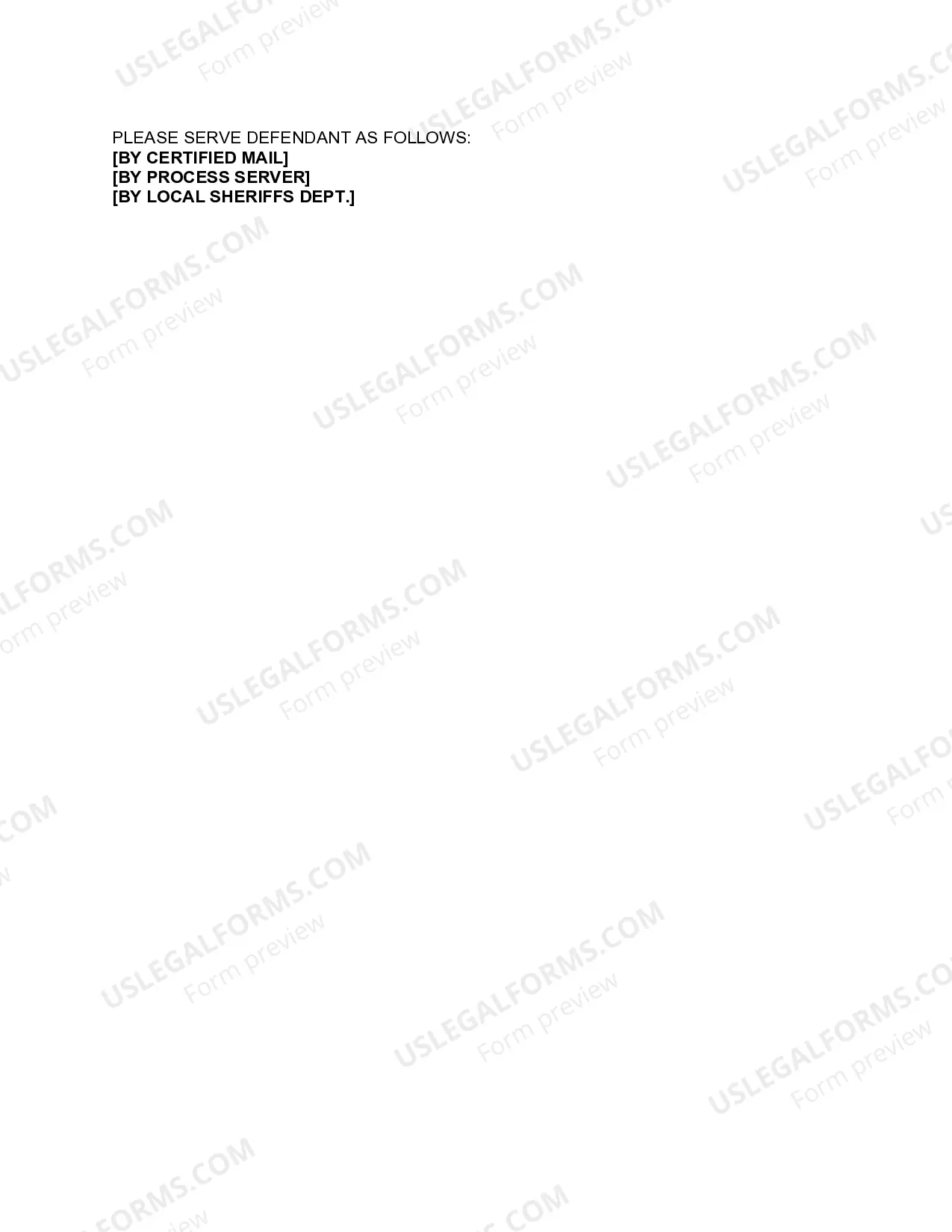 Preview Trespass on Realty Complaint