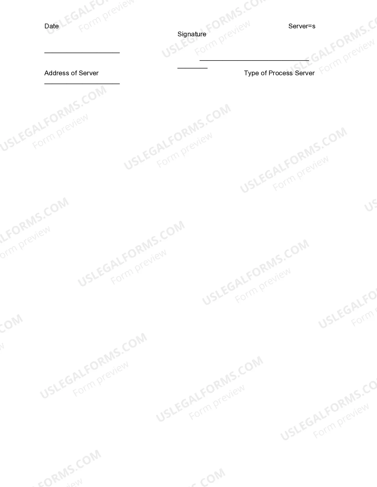 Preview Alias Summons