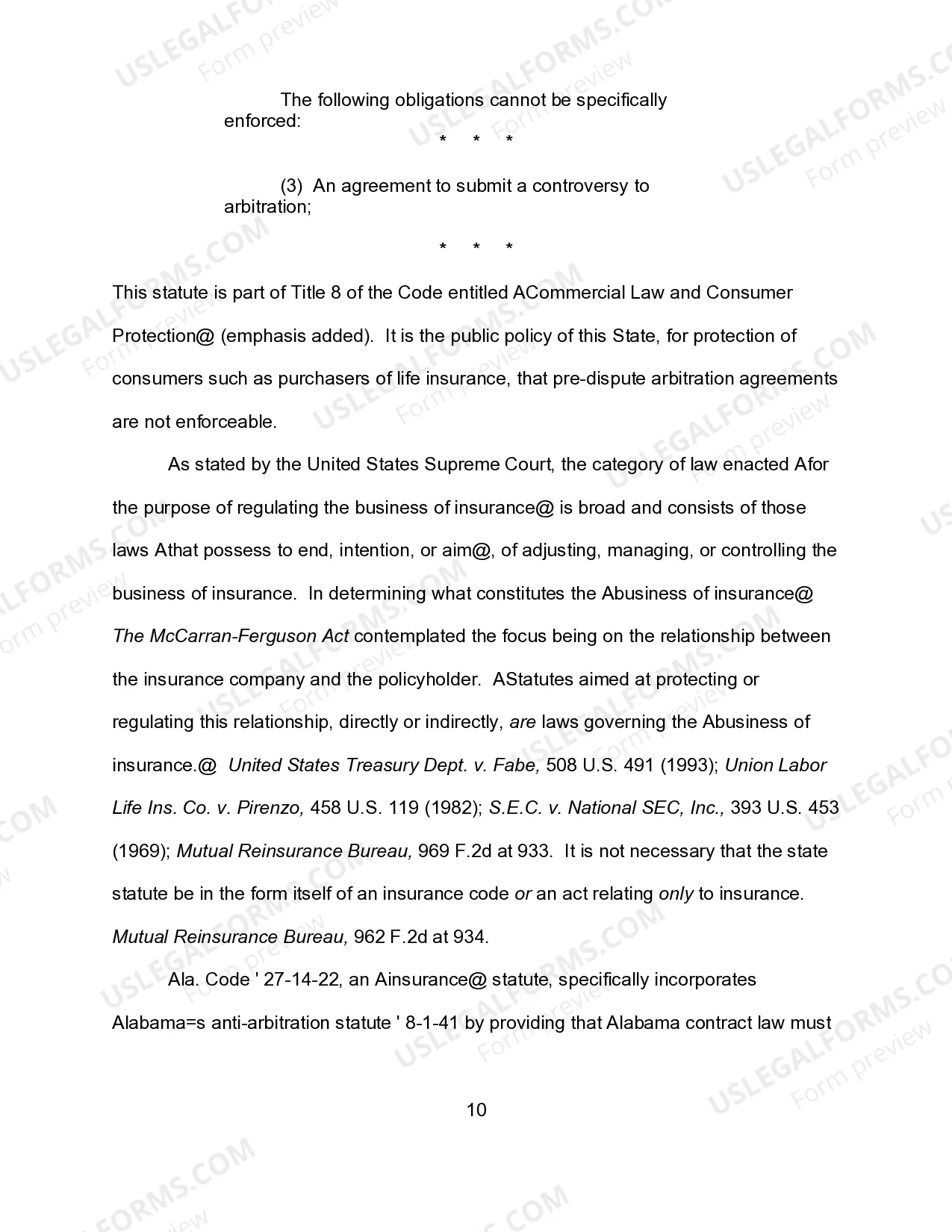 Preview Federal Court Brief