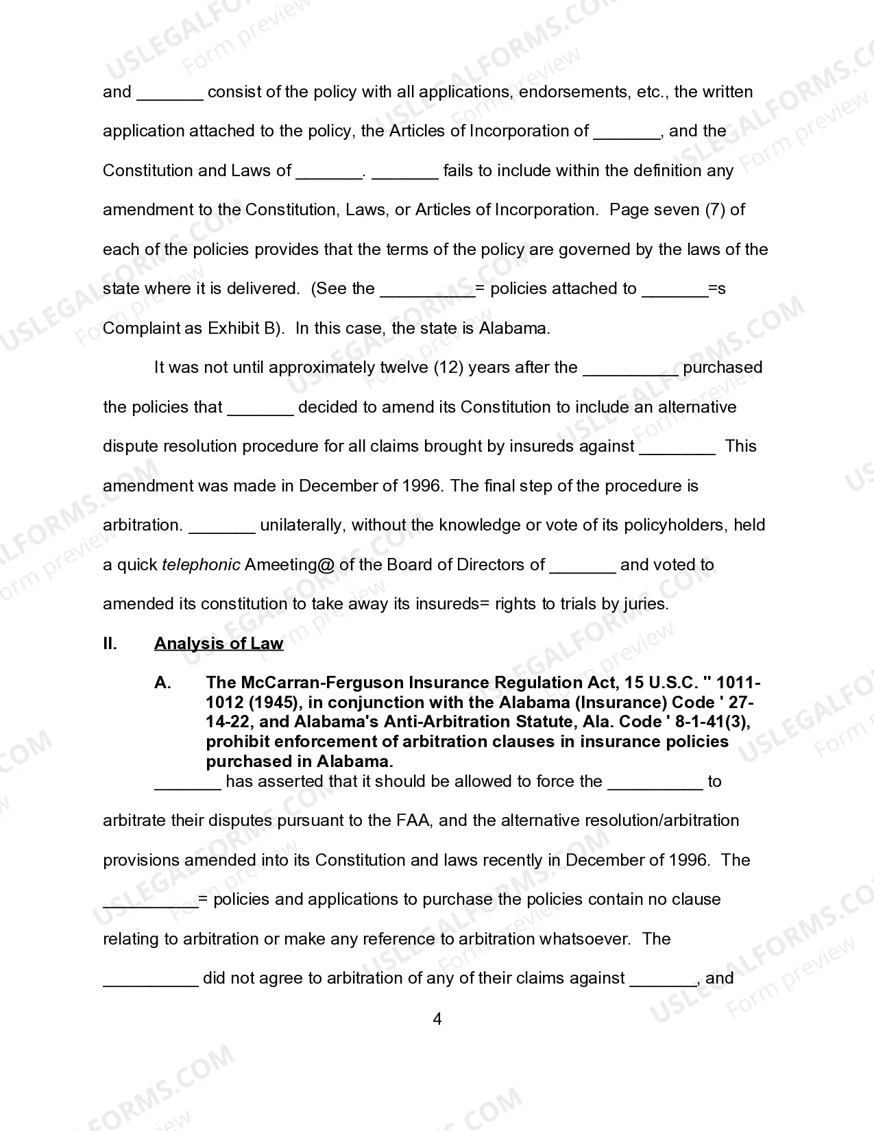 Preview Federal Court Brief