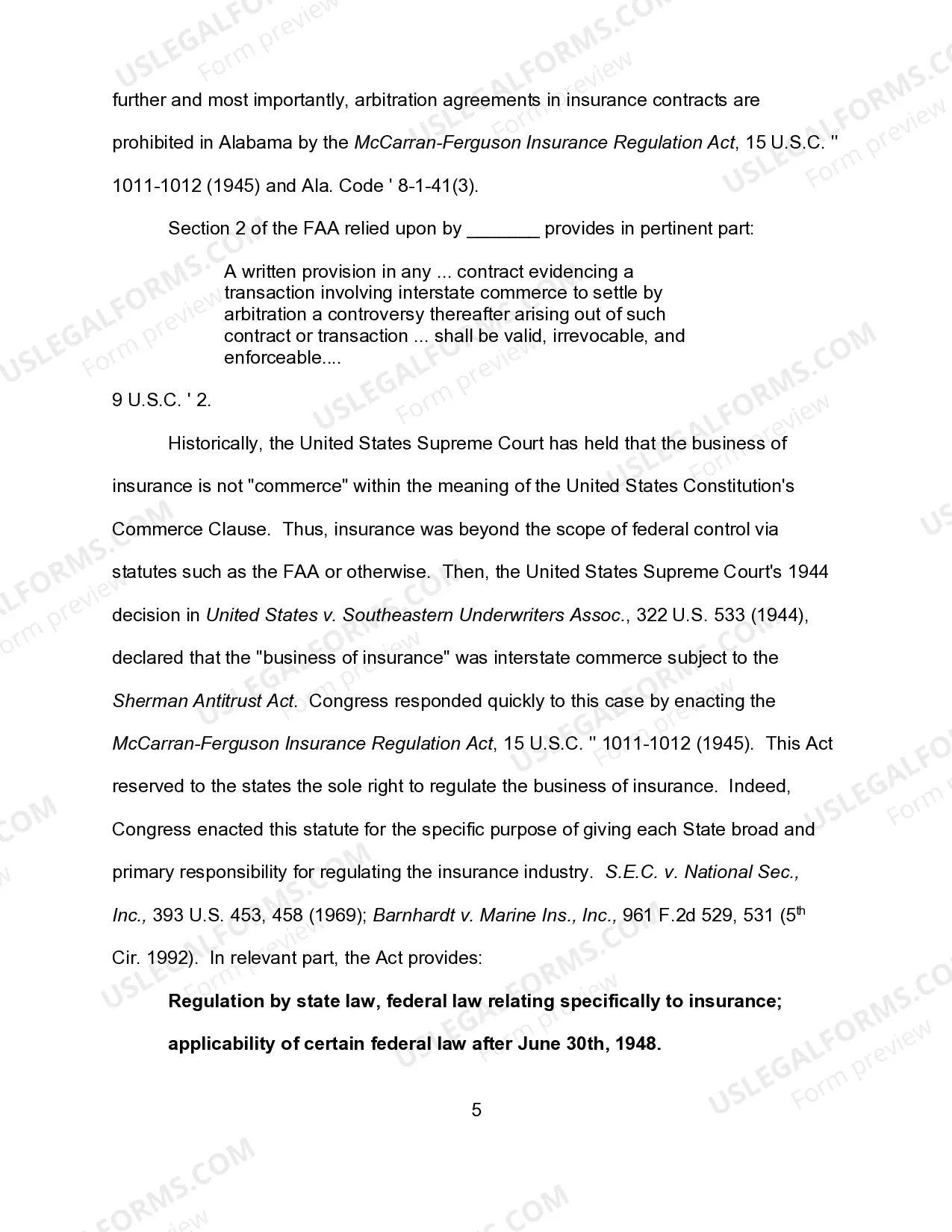 Preview Federal Court Brief