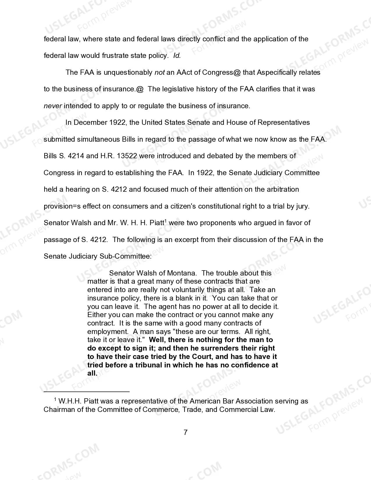 Preview Federal Court Brief