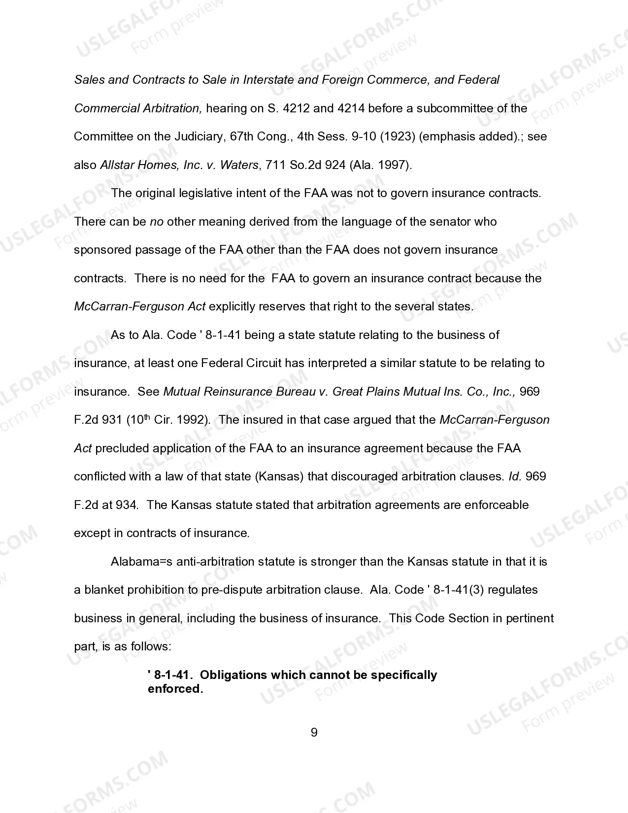 Preview Federal Court Brief