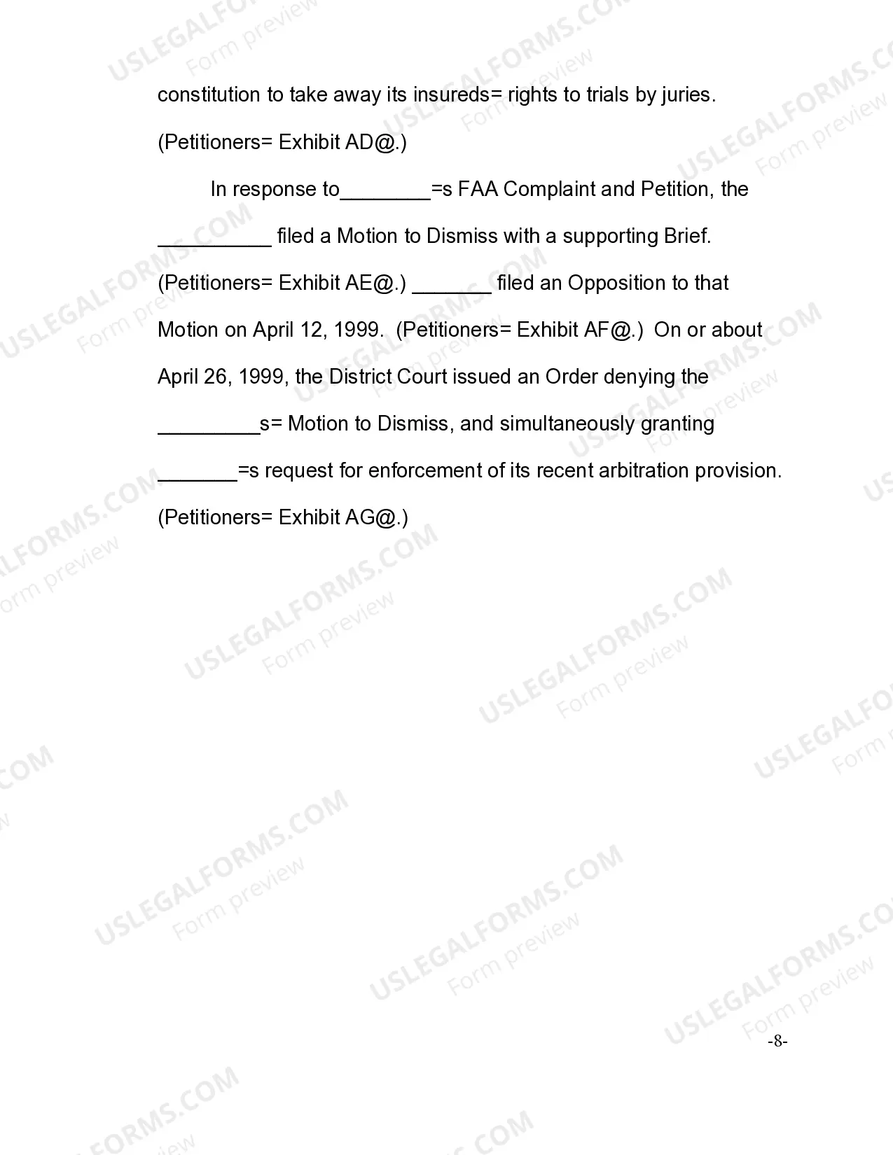 Preview Federal Petition of Writ