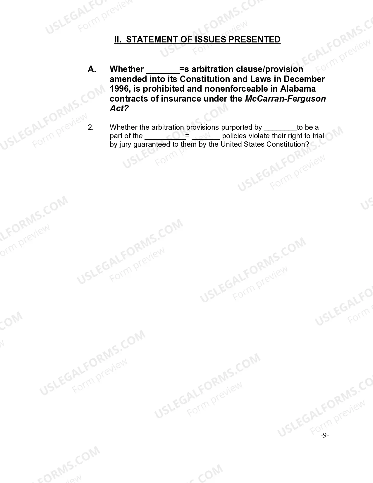 Preview Federal Petition of Writ