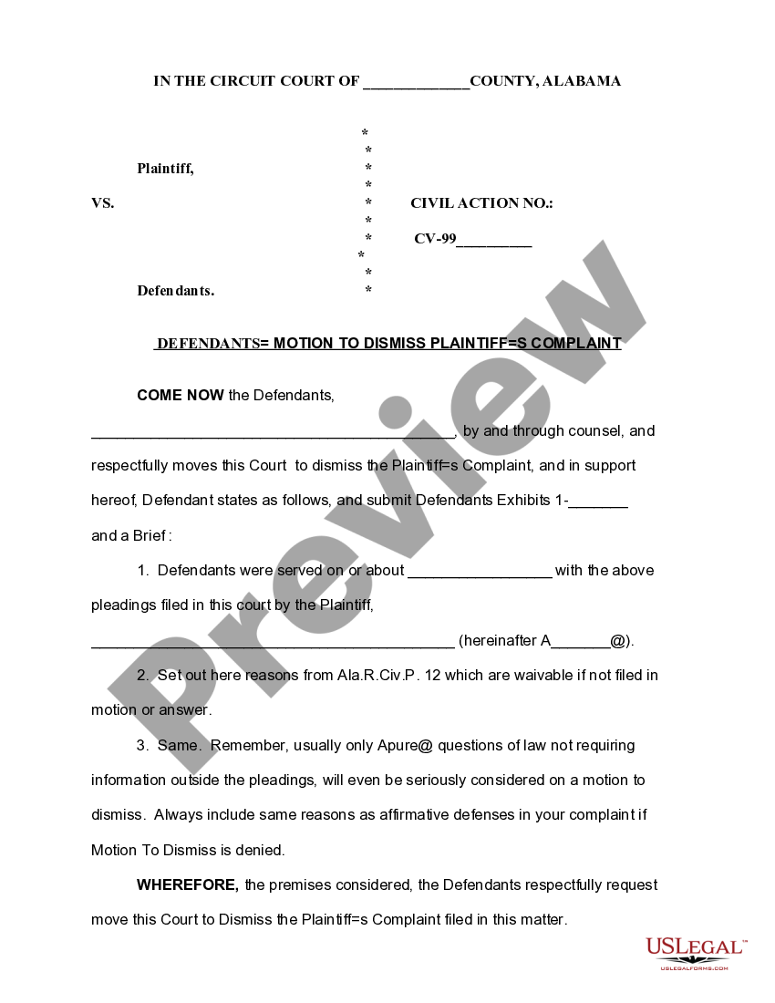 Motion To Modify Template