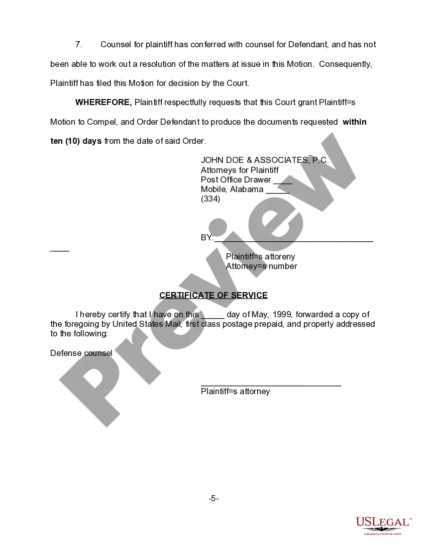 Get Motion to compel pattern and Practice Preview Motion to compel pattern and Practice