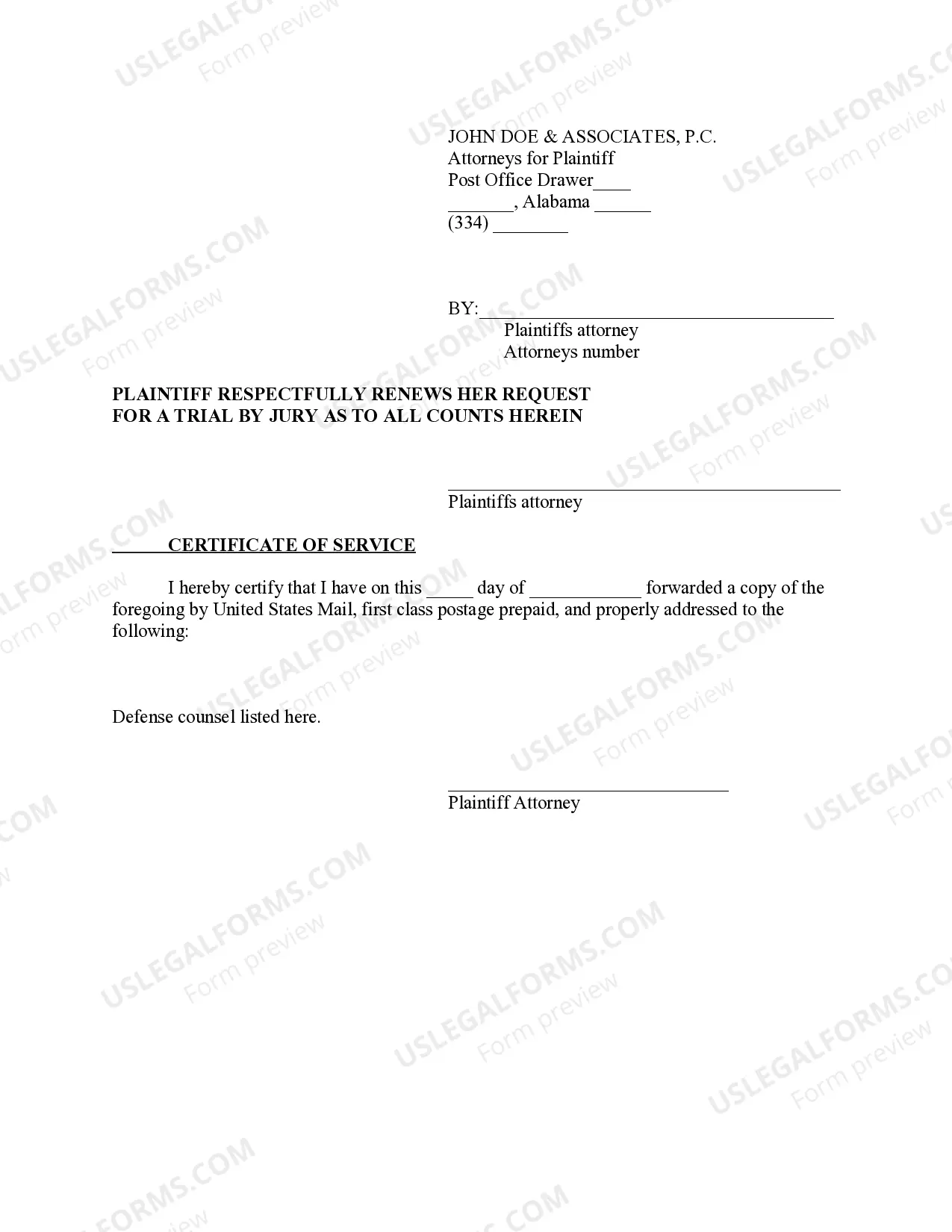 Preview Notice to Amend Complaint