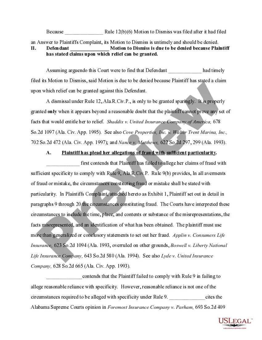 Preview Plaintiffs Opposition to Fraud