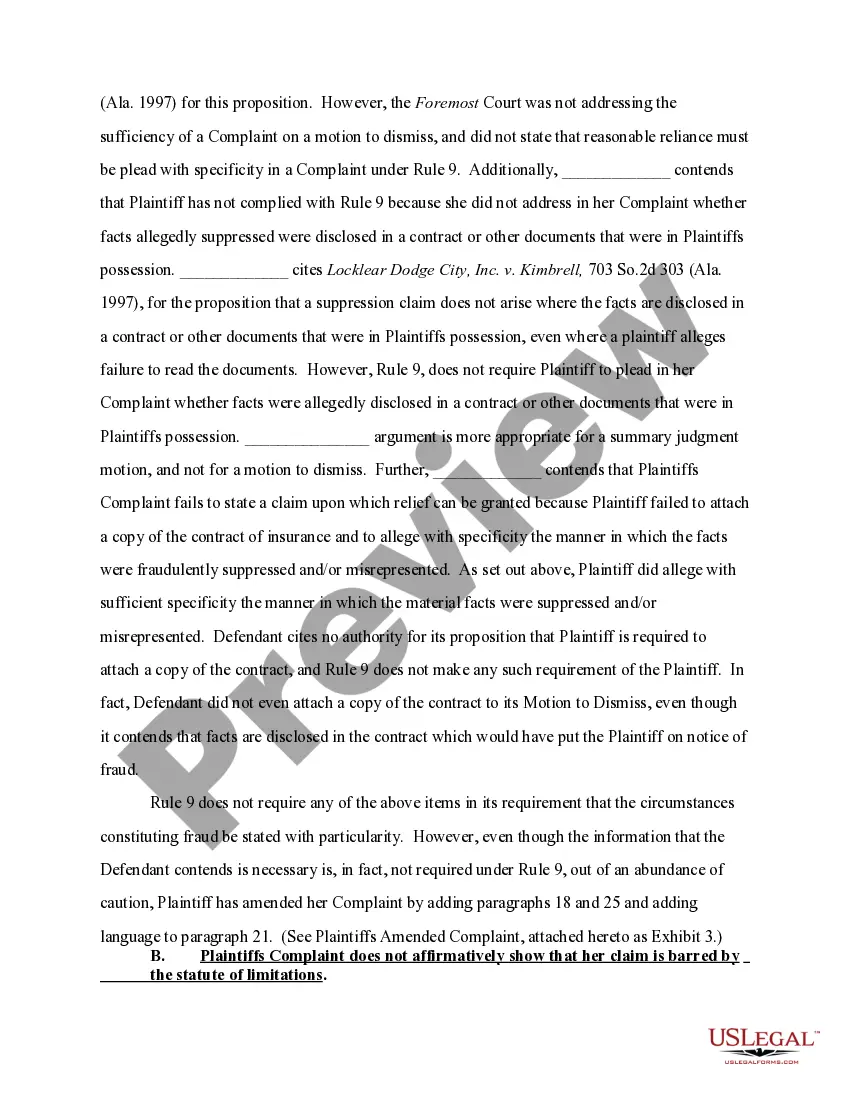 Preview Plaintiffs Opposition to Fraud