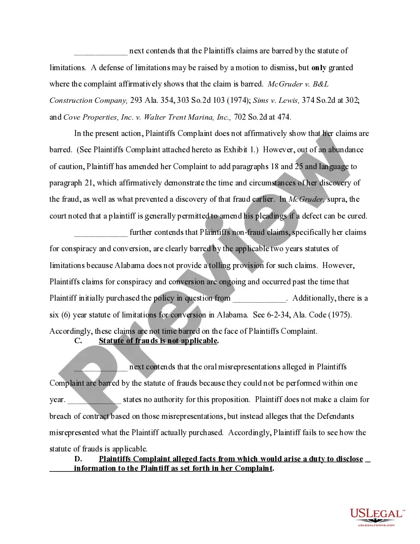 Preview Plaintiffs Opposition to Fraud