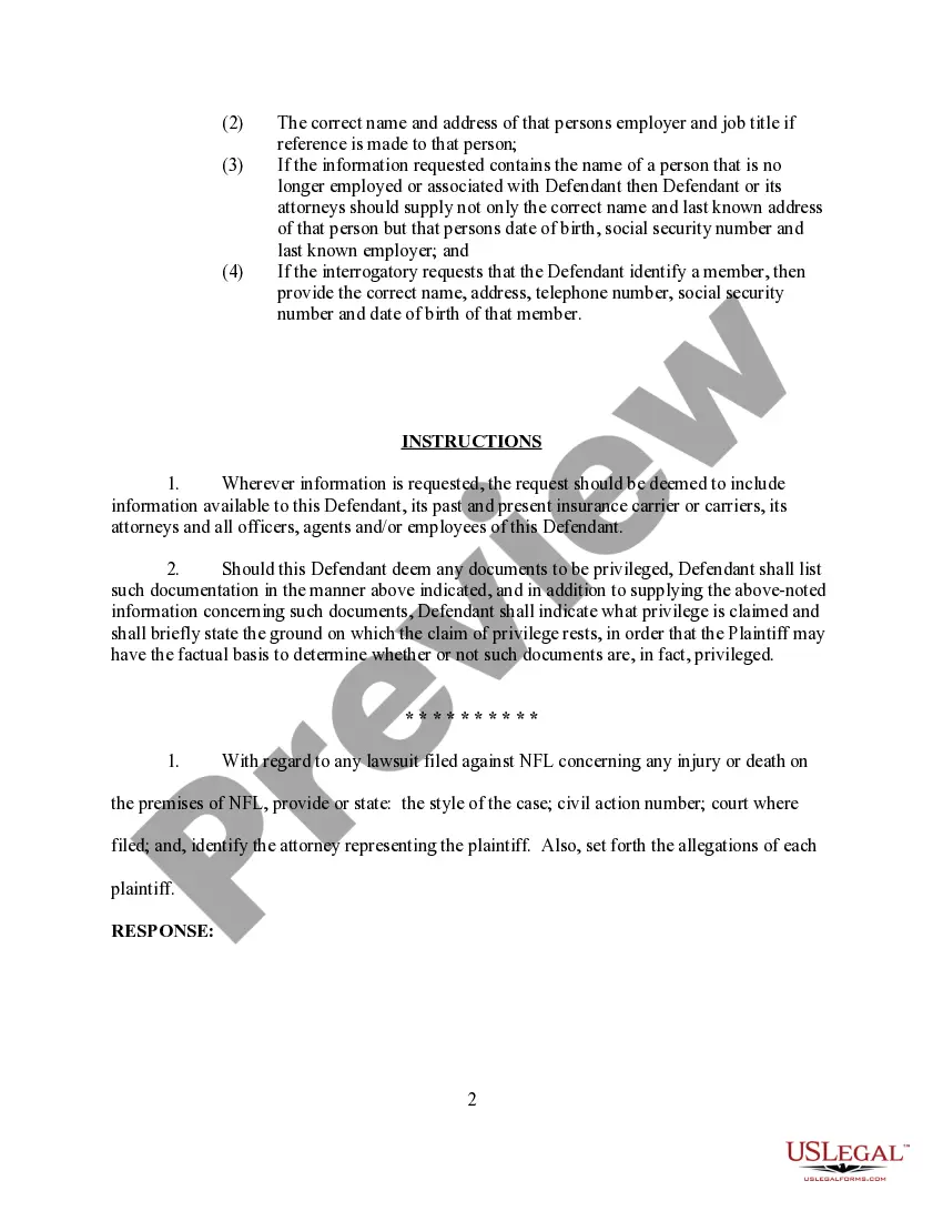 Preview Interrogatories