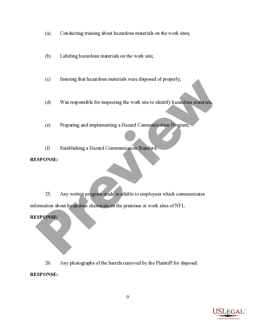 Preview Request for Production