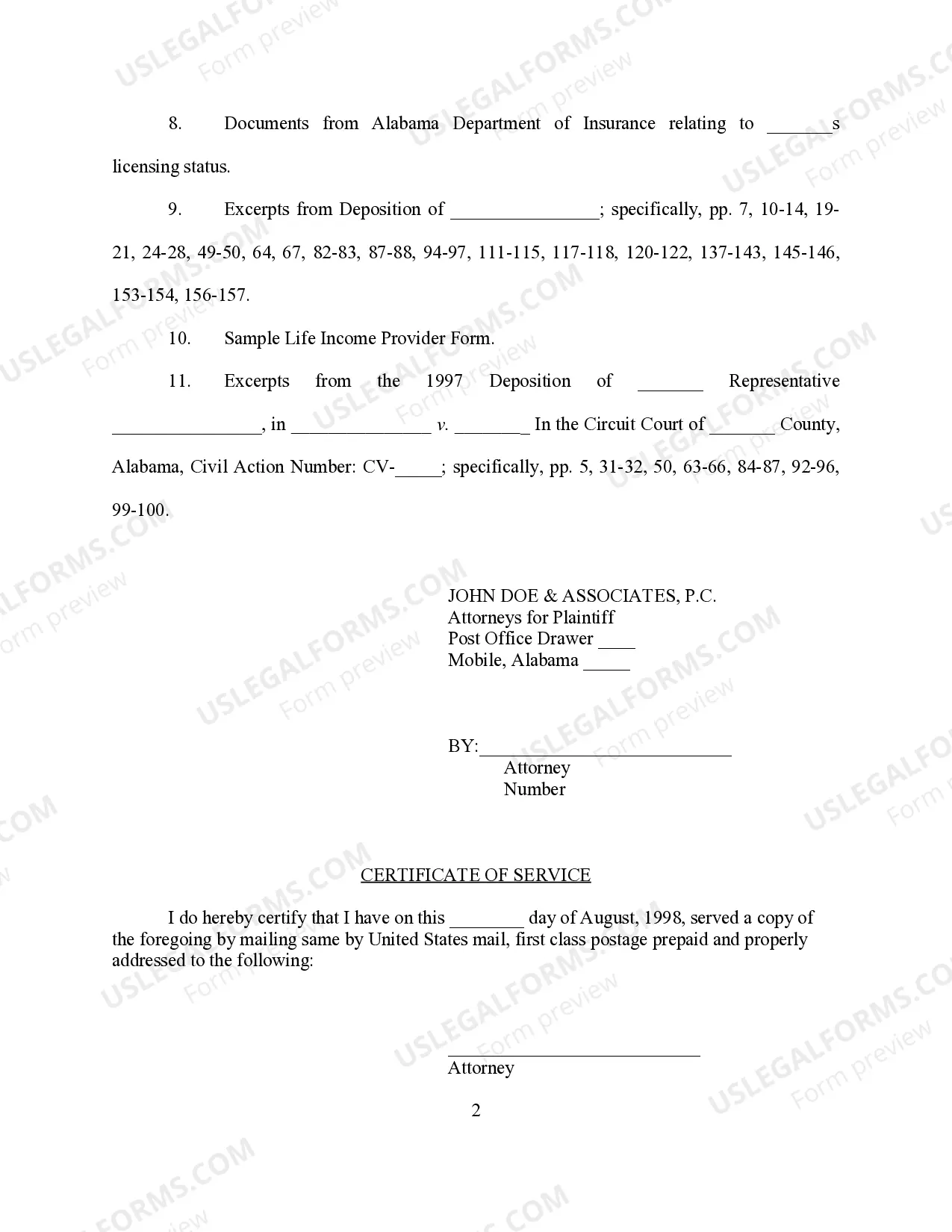 Preview Notice of Filings