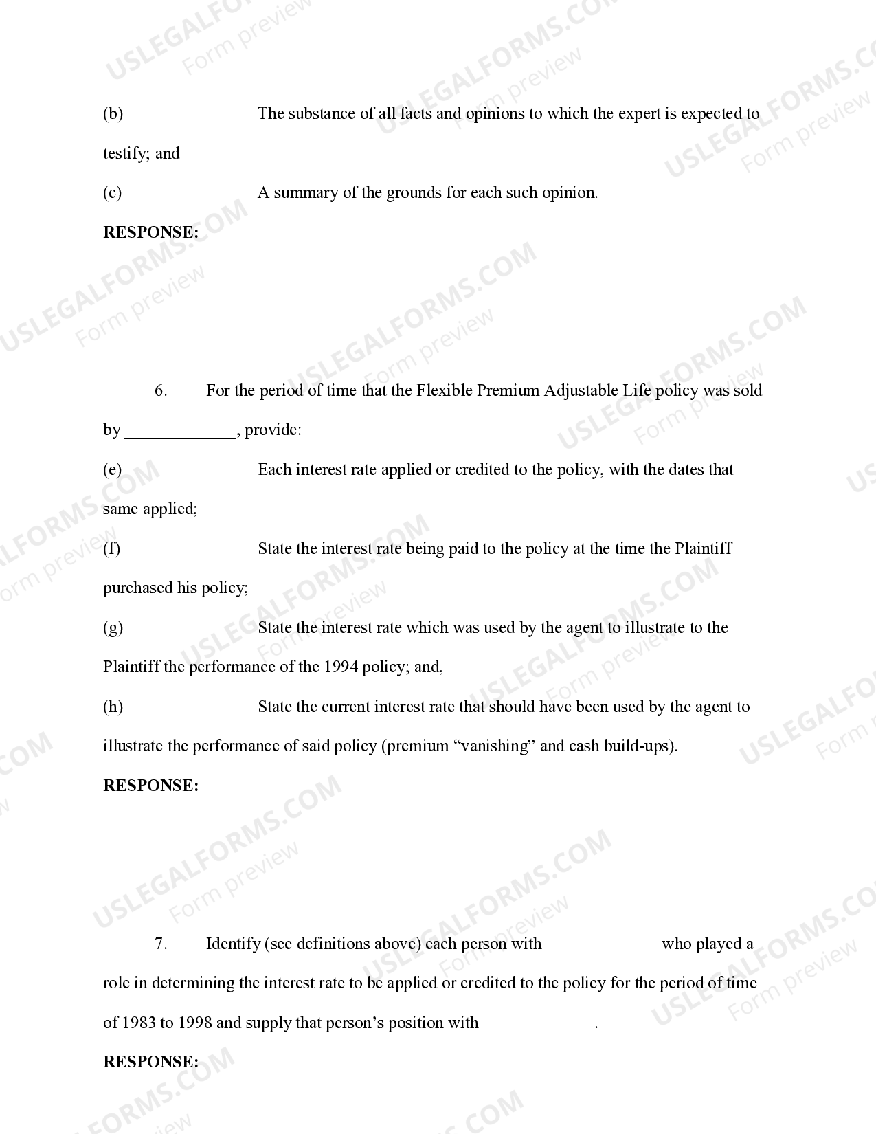 Alabama Insurance Fraud Interrogatories to Defendant