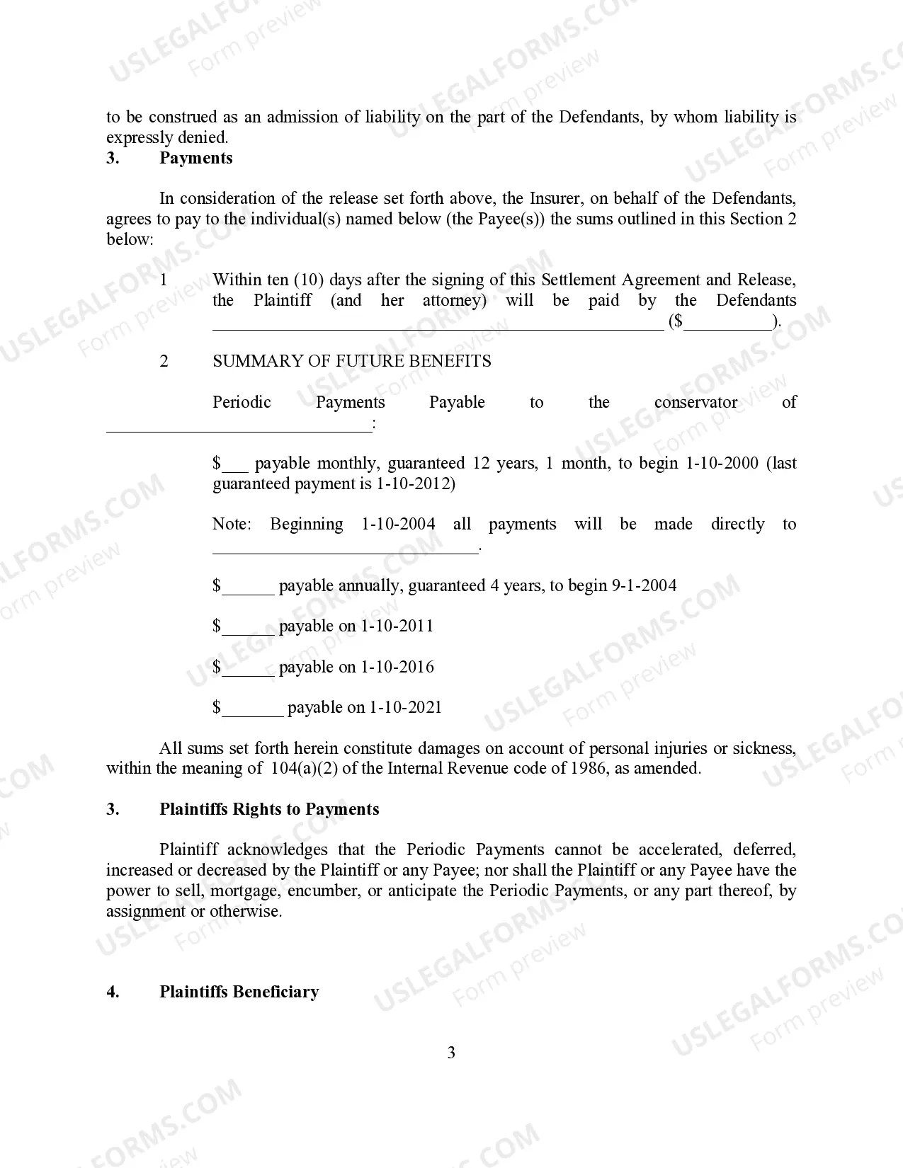 Preview Settlement Release for Wrongful Death